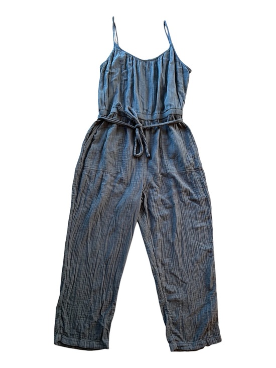 LOFT Pants - LOFT Blue Belted Jumpsuit | Size XL